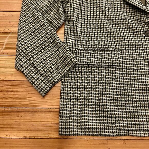 Madewell Oversized Knit Blazer Houndstooth. NWT. Size L. - Picture 7 of 13